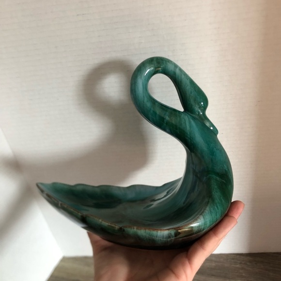 Vtg Blue Mountain Pottery Swan Dish - Picture 9 of 15